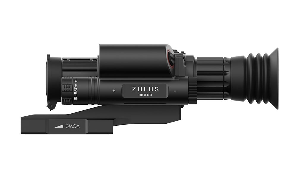 DNT ZHD312R - ZULUS HD 3-12X Digital Night Vision Scope with Laser Rangefinder and Ballistic Calculator